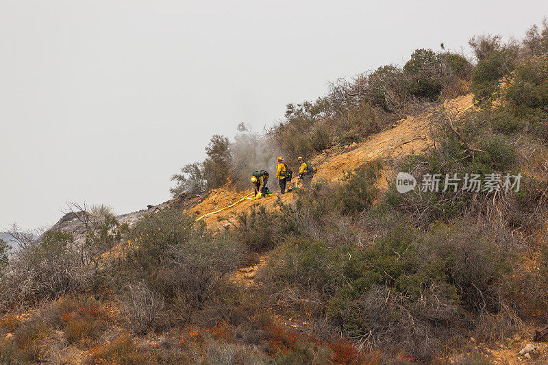 加州洛杉矶的金枪鱼大火烧毁了一座建筑