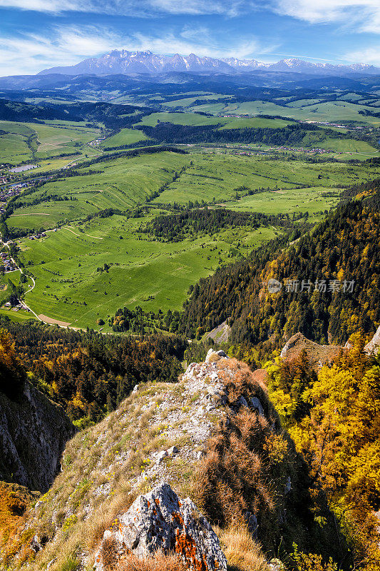 从Pieniny山到Tatras，波兰的鸟瞰图