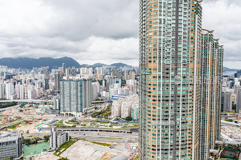 香港拥挤的公寓楼