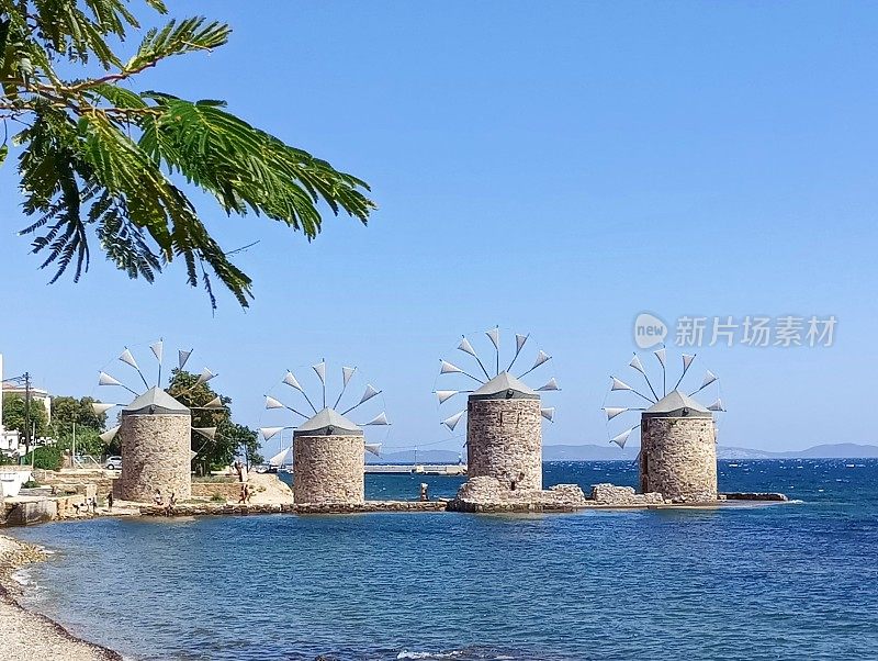 希腊奇奥斯岛历史上的风车