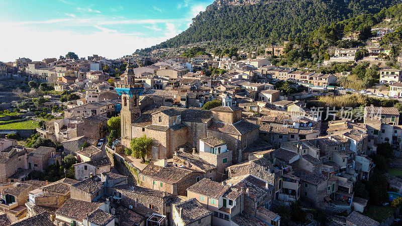 Valldemossa鸟瞰图