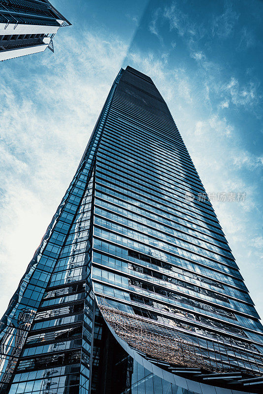 香港西九龙的摩天大楼