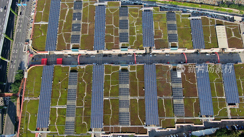 建筑屋顶太阳能花园