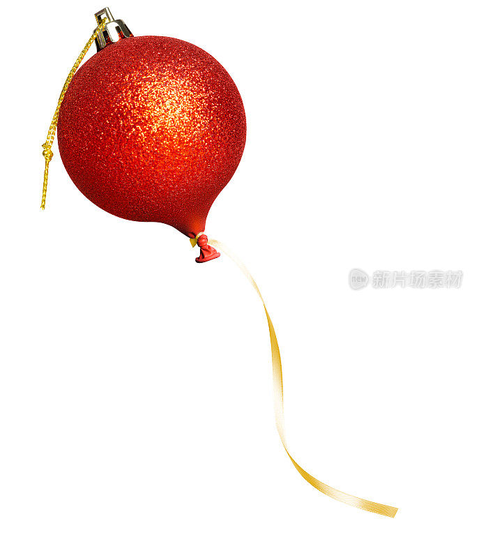 圣诞概念与红色的小玩意气球