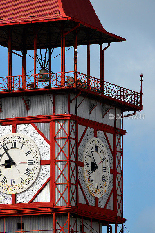 圭亚那，乔治城，斯塔布鲁克市场钟楼上的钟