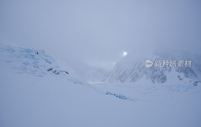 雪景，德纳里，阿拉斯加