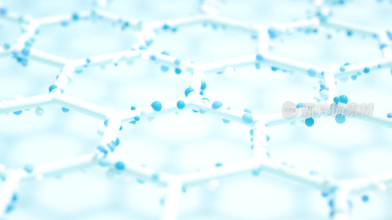 六边形分子蜂窝图案区块链
