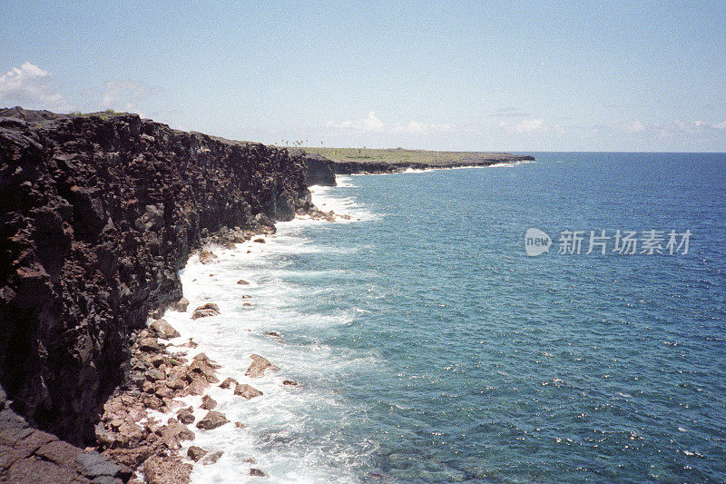 岩石夏威夷海滩海岸线电影照片