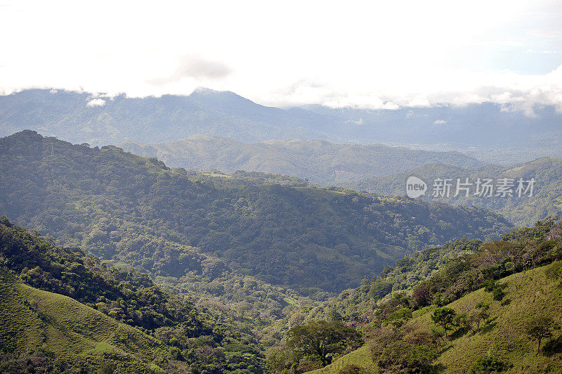 哥斯达黎加的Torrialba景观