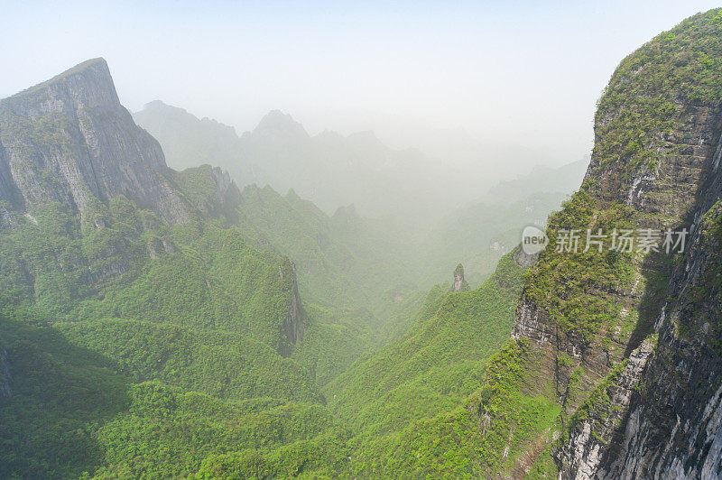 中国湖南张家界天门山步道张家界国家公园的风景