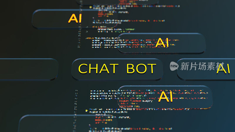 人工智能聊天AI机器人数字概念