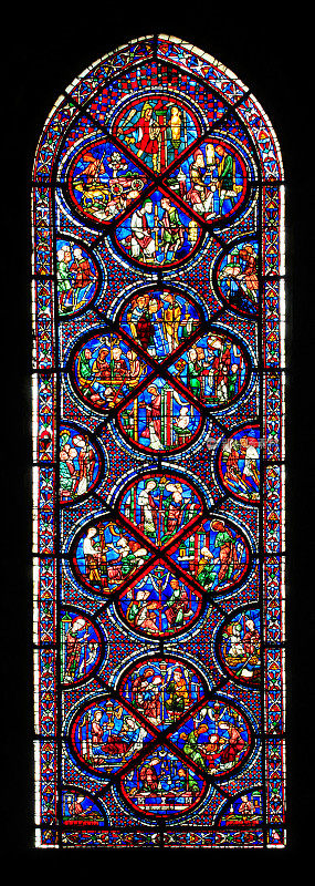圣尼古拉斯窗，法国沙特尔圣母院大教堂