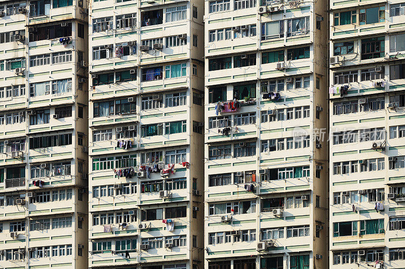 香港的公寓大楼