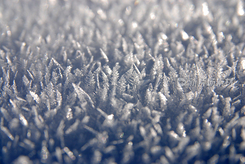 雪晶特写镜头