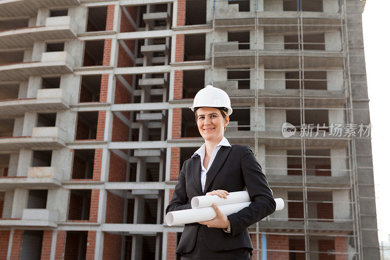 年轻女性建筑师