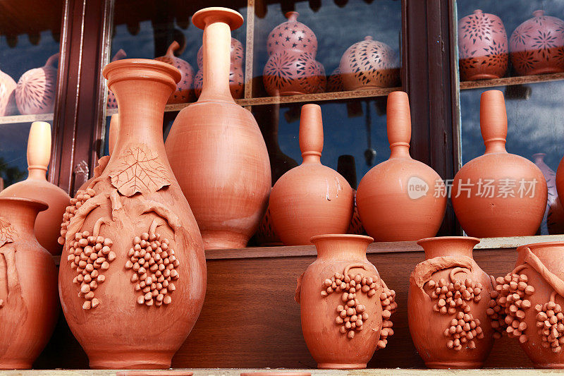 在卡帕多西亚展出的土耳其陶器