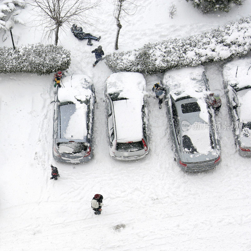 有趣的雪