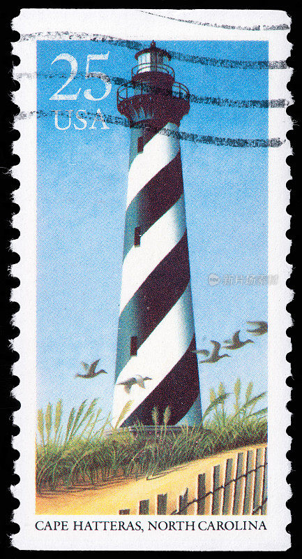 哈特拉斯角，北卡罗来纳州灯塔邮票