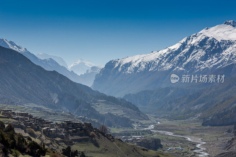 安娜普纳保护区步道和景观，喜马拉雅山，尼泊尔