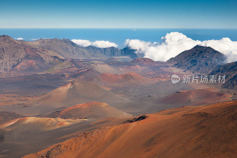 夏威夷毛伊岛哈雷阿卡拉火山口