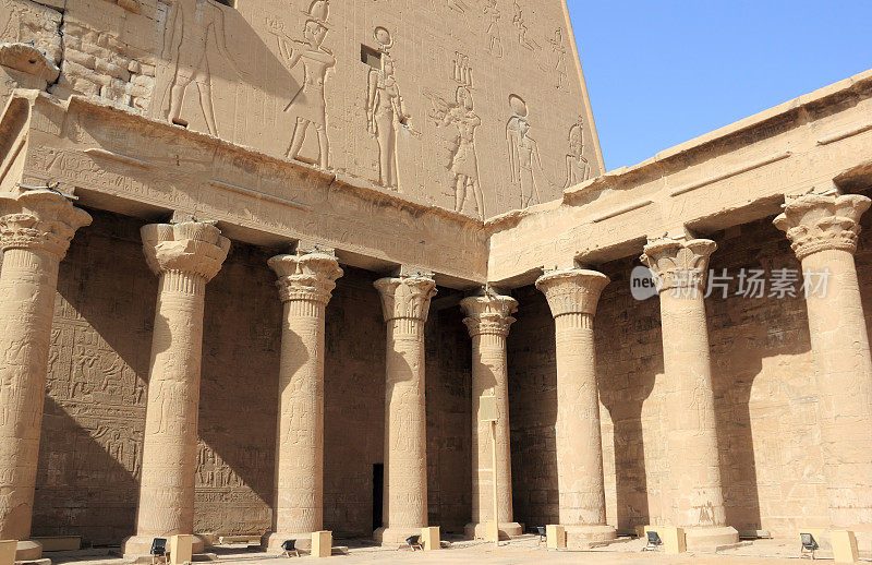 在Edfu庙里面。埃及。