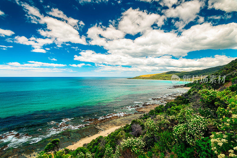伟大的海洋之路景观，维多利亚，澳大利亚