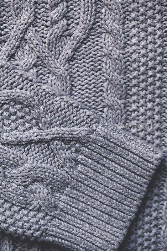 灰色羊毛纺织