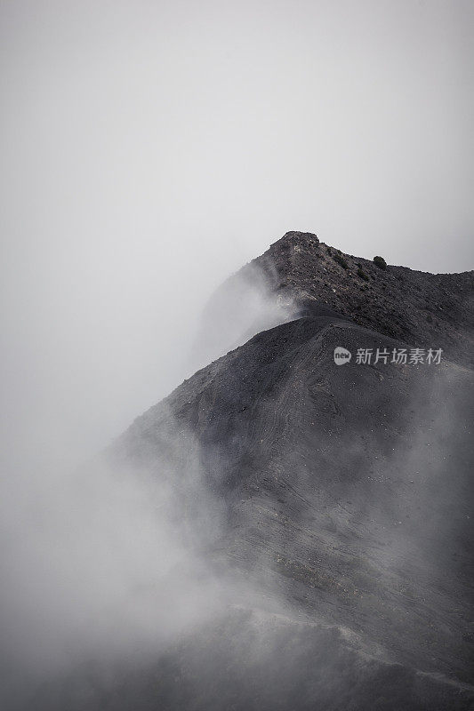 哥斯达黎加伊拉祖火山山脊