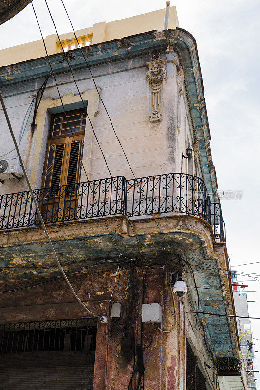 老哈瓦那的立面，街景，古巴