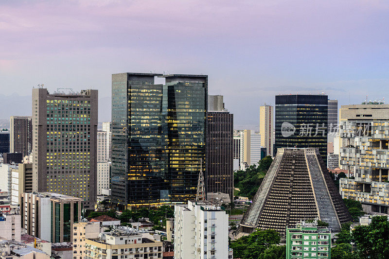里约热内卢市中心天际线建筑中心