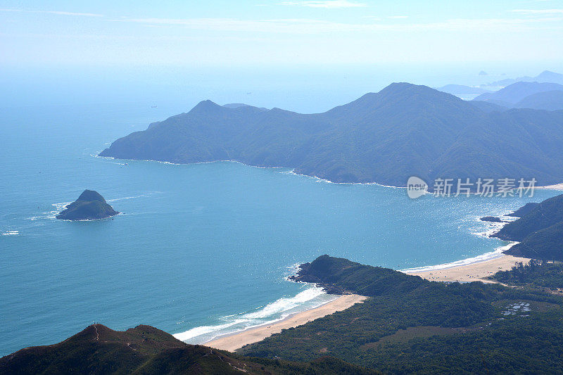 香港西贡东郊野公园大浪湾全景