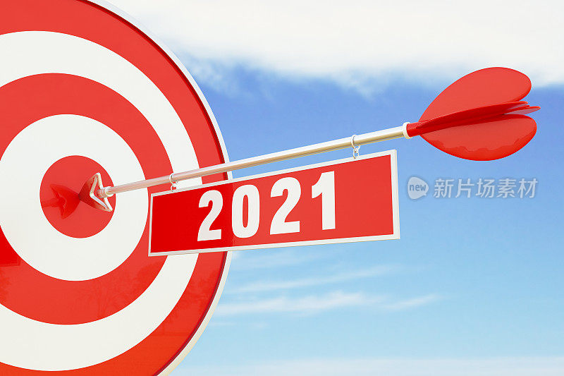 2021年目标计划。飞镖和箭