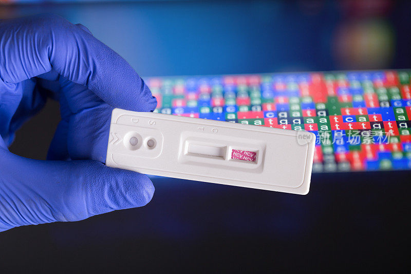 彩色编码DNA序列的丙型肝炎病毒快速检测条
