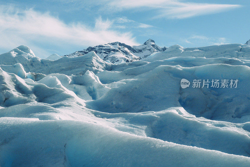 阿根廷莫雷诺冰川覆盖着美丽的风景