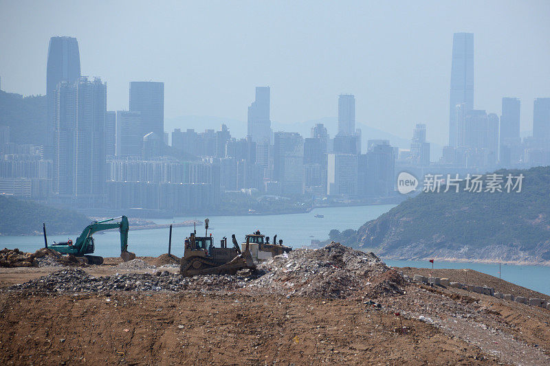 香港新界湾土地工程