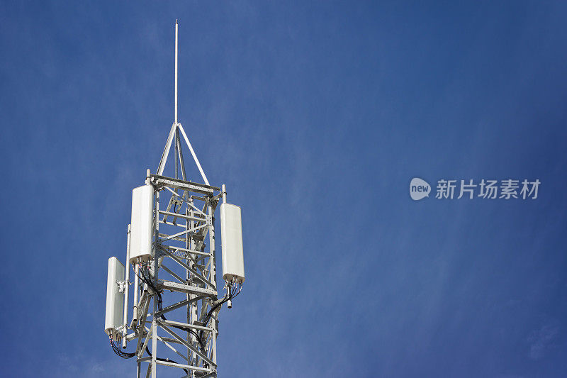 电信手机天线塔。5g高速互联网发射器。