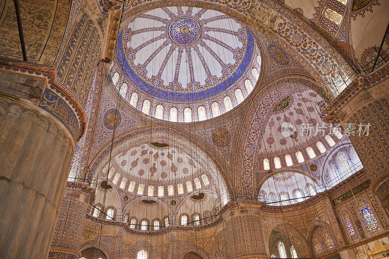 土耳其伊斯坦布尔的蓝色清真寺