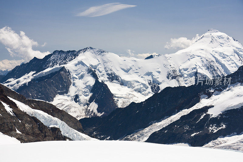 Aletschhorn,瑞士阿尔卑斯山