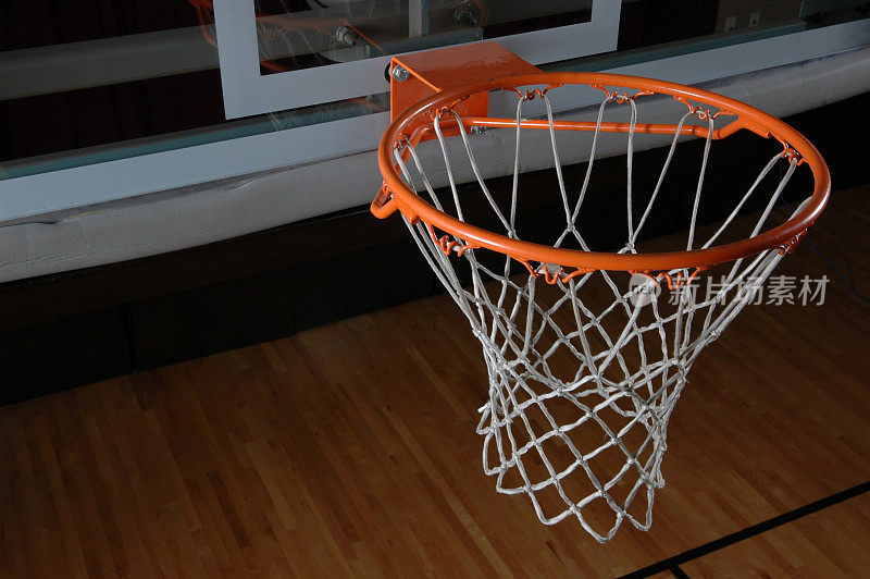 篮球篮筐和地板
