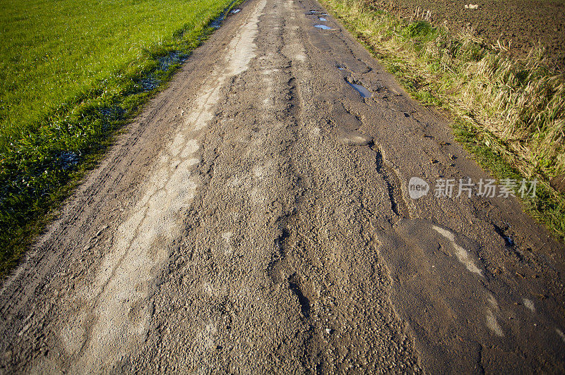 粗糙的路面