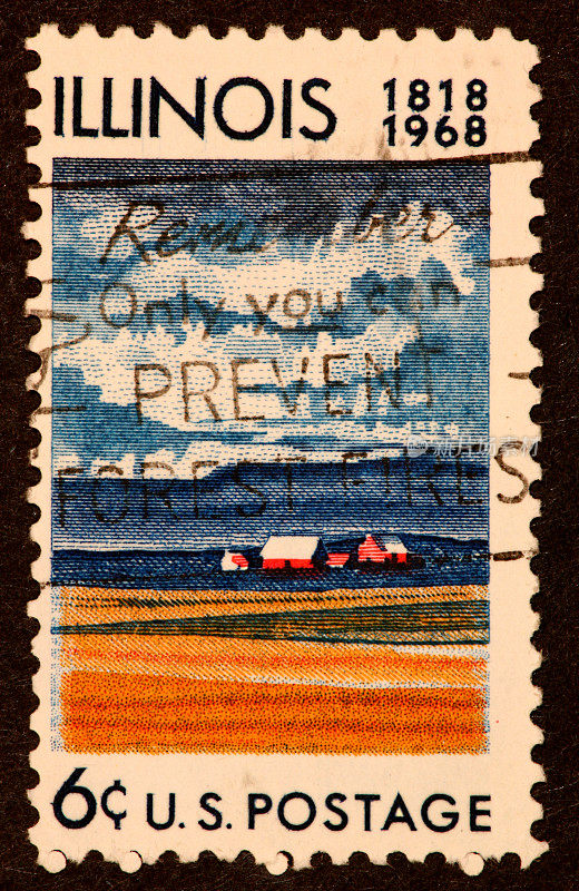 伊利诺斯州1968年邮票