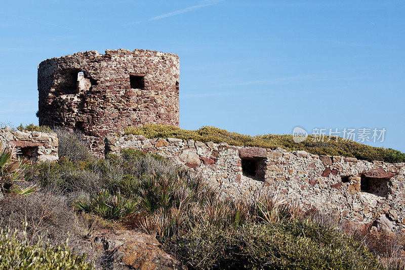 阿尔盖罗撒丁岛的瞭望塔