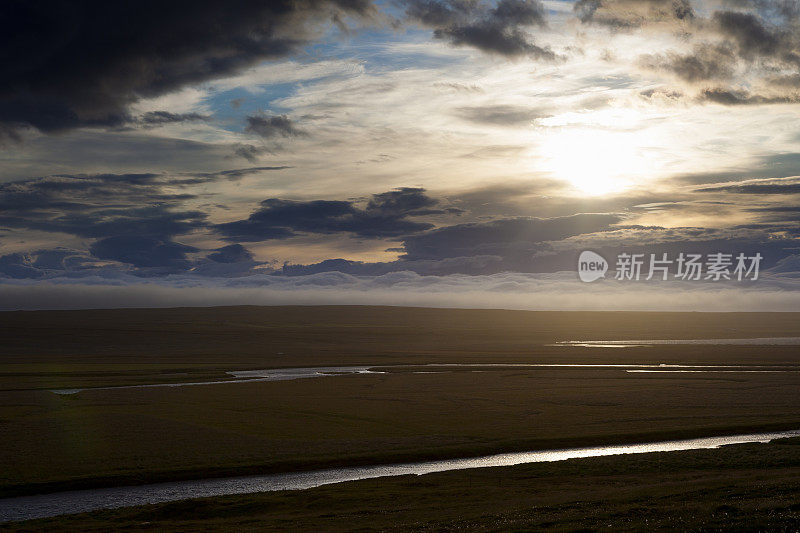 冰岛的日落