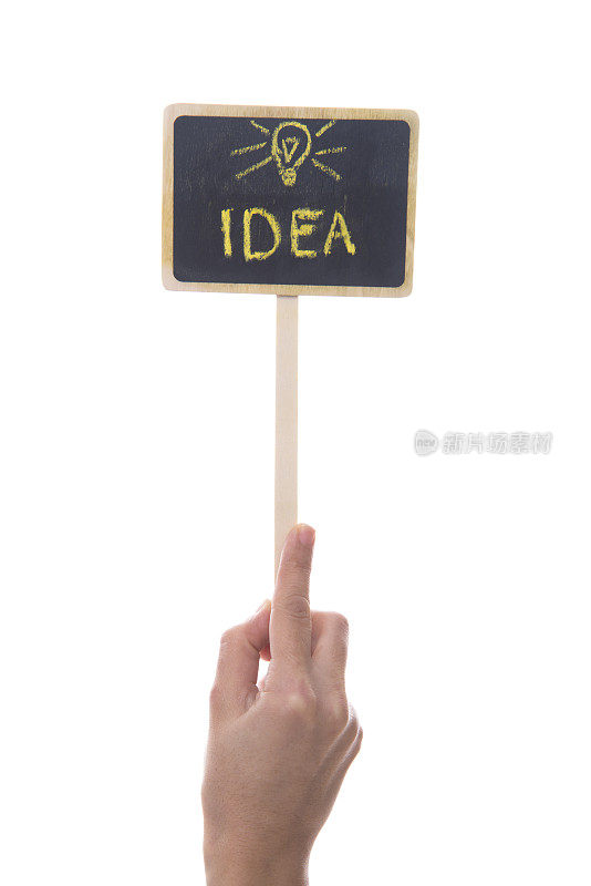 小黑板上的单词Idea