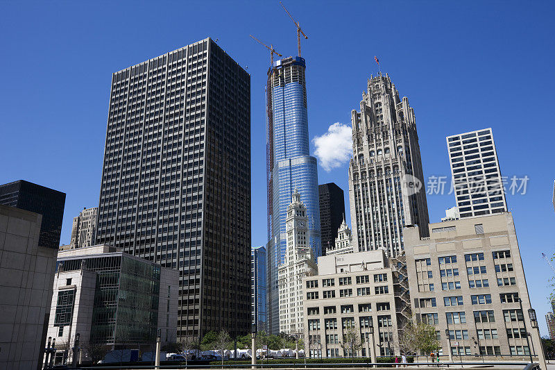 新旧芝加哥摩天大楼