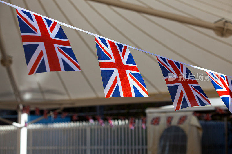 英国国旗的花环