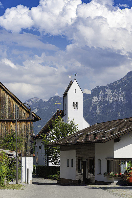 巴伐利亚建筑，Füssen，德国