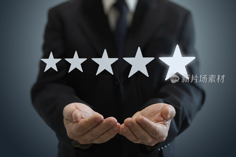 客户调查反馈、星级评定、商人、公司业务评论