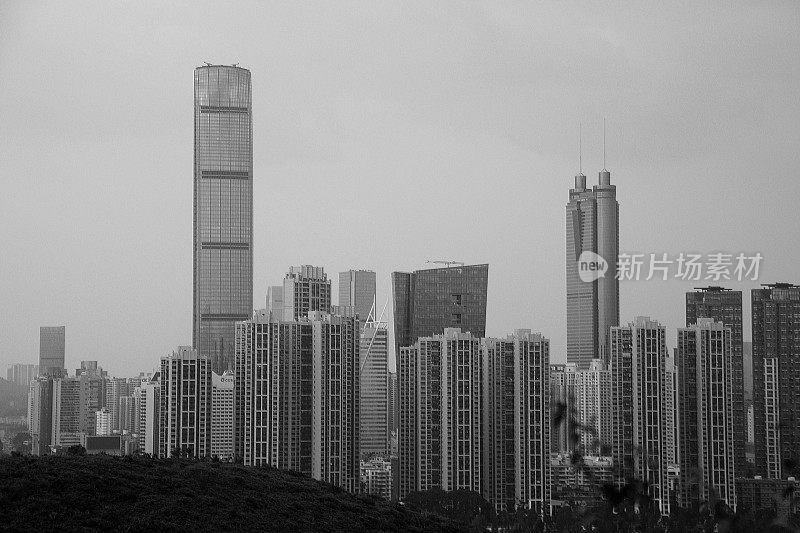 深圳天际线，马左龙视点，香港
