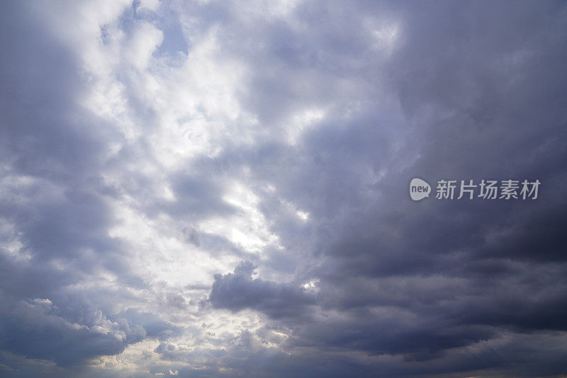 云和天空的背景。戏剧性的天空背景